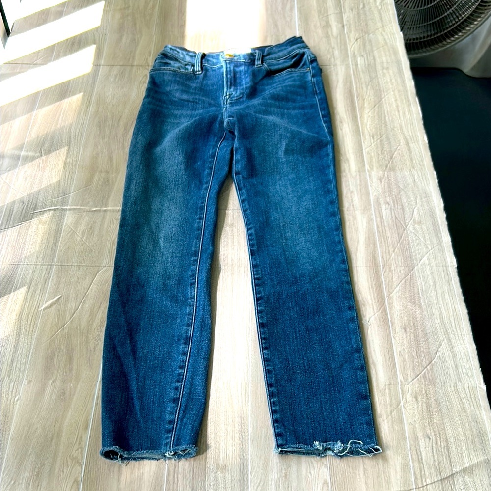 Frame Denim Le High Skinny Cropped Ankle Jeans
